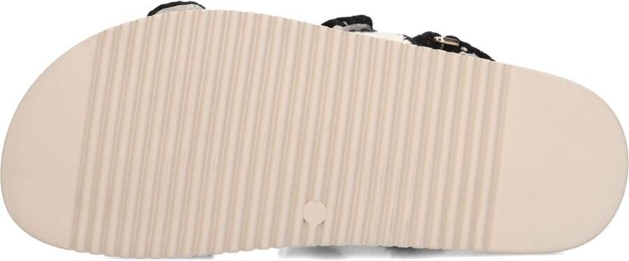 Steve Madden Dames Sandalen met hak Mona-m Beige Textiel Plateauzool - Foto 4