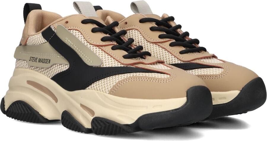 Steve Madden JPossession chunky sneakers beige zwart Meisjes Textiel Meerkleurig 32