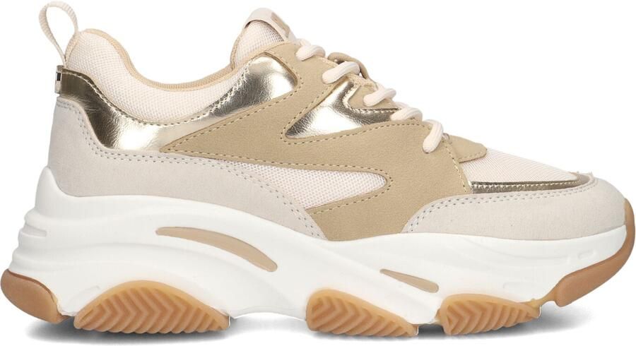 Steve Madden Progressive chunky leren sneakers beige goud