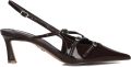 Steve Madden lak slingback pumps bordeaux - Bruin