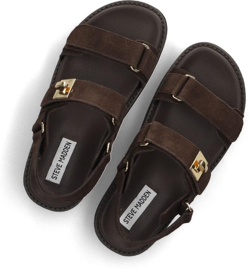 Steve Madden Bigmona suède sandalen donkerbruin - Foto 2