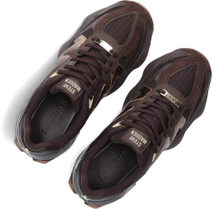 Steve Madden Speeder chunky imitatieleren sneakers bruin - Foto 4