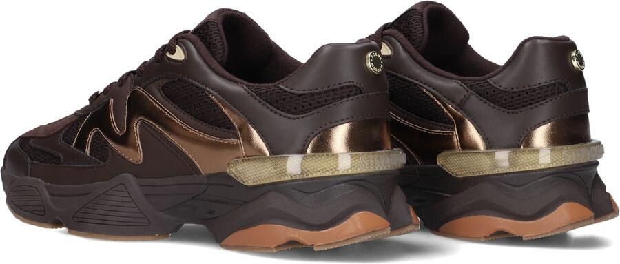 Steve Madden Speeder chunky imitatieleren sneakers bruin - Foto 3