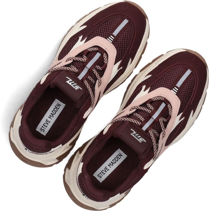 Steve Madden Ample Sneakers Dames Bordeaux - Foto 4