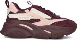 Steve Madden Possession-E chunky suède sneakers aubergine roze