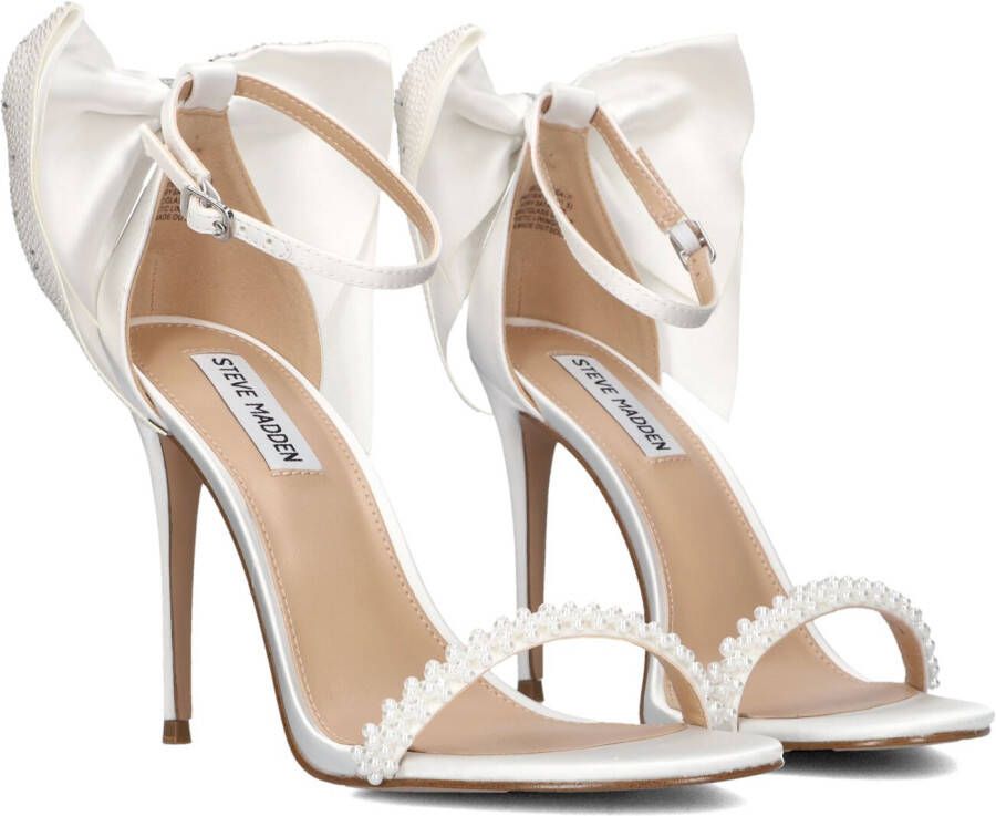 Steve Madden Witte elegante parelsandalen Bellarosa-p White Dames
