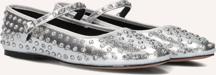 Steve Madden Vinetta-r Ballerina's Dames Zilverkleurig