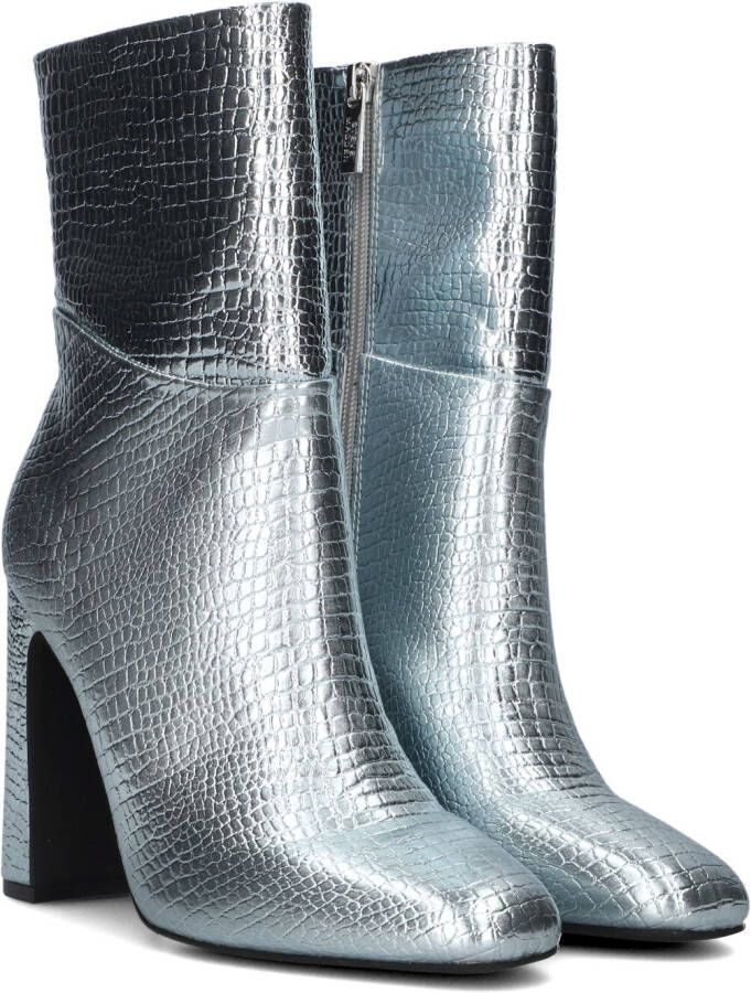 Steve Madden Aisha Enkellaarsjes Enkelboots met rits Dames Zilver