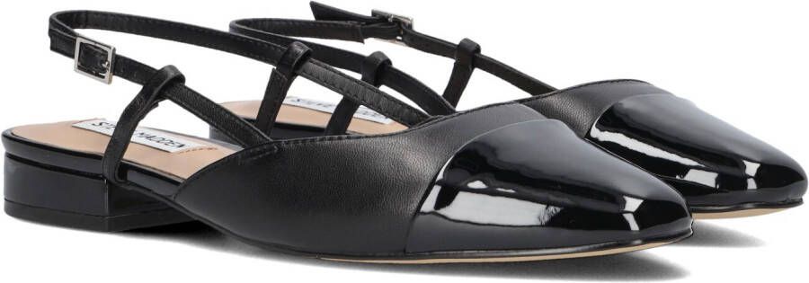Steve Madden Belinda lakleren slingback ballerina's zwart