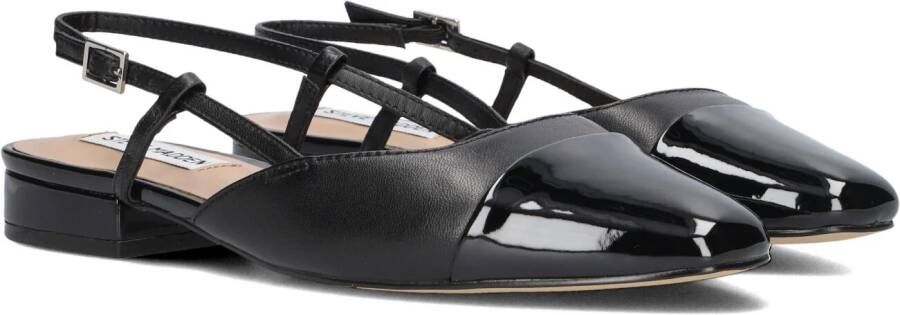 Steve Madden Belinda lakleren slingback ballerina's zwart