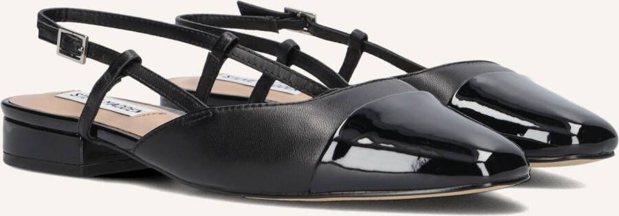 Steve Madden Belinda lakleren slingback ballerina's zwart
