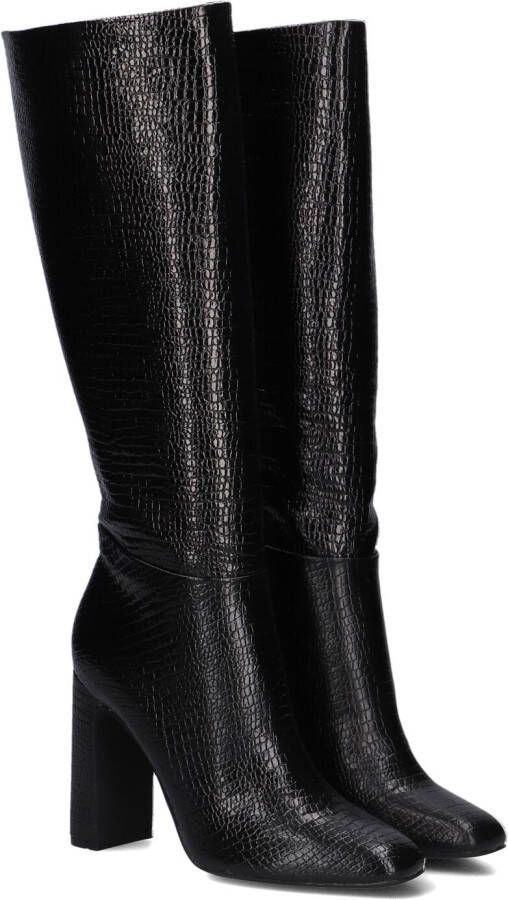 Steve Madden Ally Krokodillenprint Kniehoge Laarzen Black Dames
