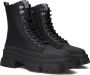 Steve Madden Forecast Veterboots Laarzen Met Veters Dames Zwart - Thumbnail 1