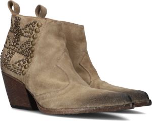 Bruin Tinten E3392 Cowboylaarzen Western Laarzen Dames Beige