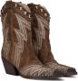 ELENA IACHI Cowboylaarzen Dames E3477 Maat: 36 Materiaal: Suède Kleur: Bruin - Thumbnail 1