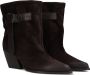 STRATEGIA Enkellaarsjes Dames E-4494 Maat: 40 Materiaal: Suède Kleur: Bruin - Thumbnail 1