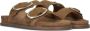 STRATEGIA Slippers Dames F69 Sue Maat: 36 Materiaal: Suède Kleur: Cognac - Thumbnail 1