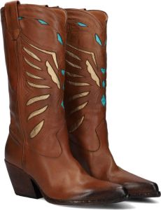 City Western Bruin Tinten E3492-2 Cowboylaarzen Western Laarzen Dames Cognac