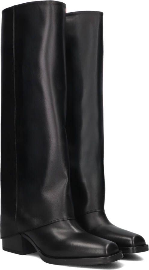 STRATEGIA Hoge Laarzen Dames E-4410 Maat: 37 Materiaal: Leer Kleur: Zwart
