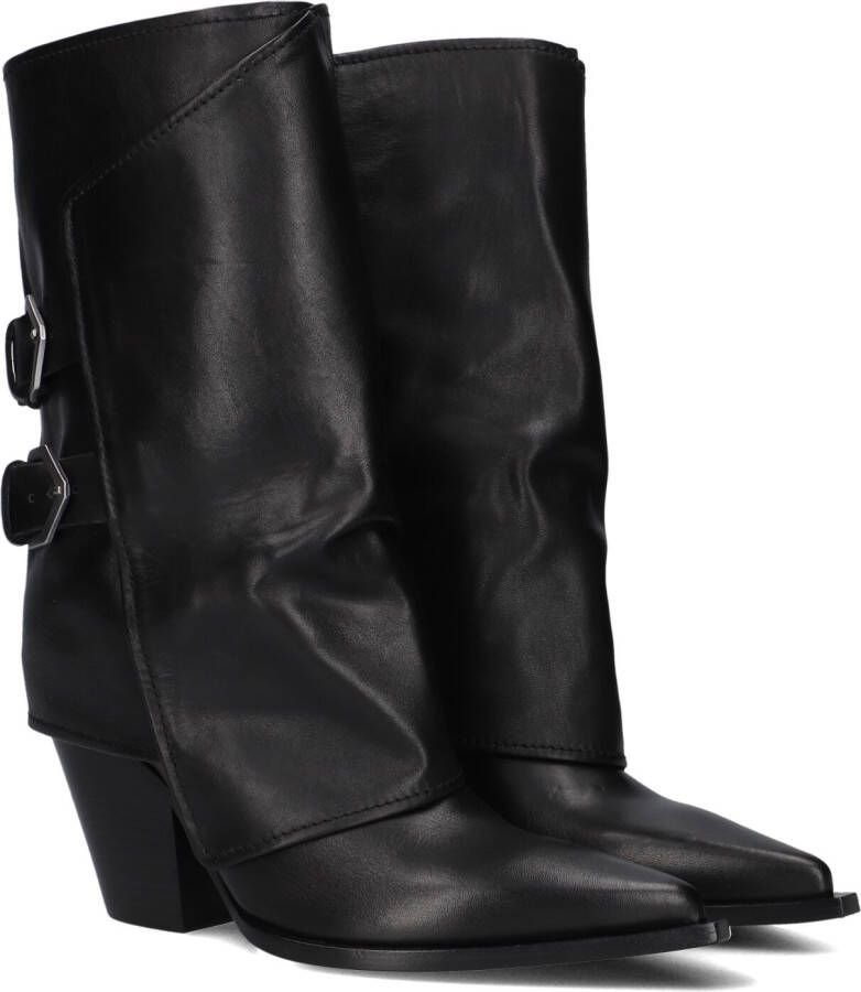 STRATEGIA Hoge Laarzen Dames E-4491 Maat: 37 Materiaal: Leer Kleur: Zwart