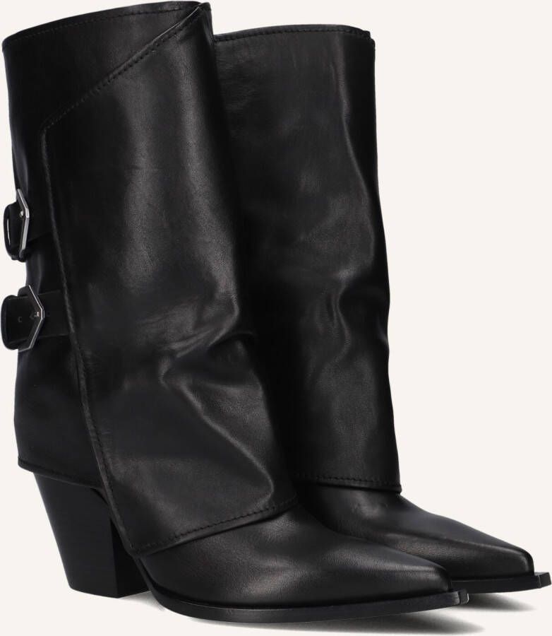 STRATEGIA Hoge Laarzen Dames E-4491 Maat: 38 Materiaal: Leer Kleur: Zwart