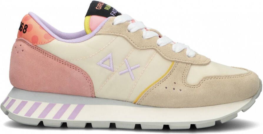 Sun68 Beige Ally Candy Cane Lage Sneakers