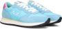 Sun68 Ally Solid Nylon Lage sneakers Leren Sneaker Dames Blauw - Thumbnail 1