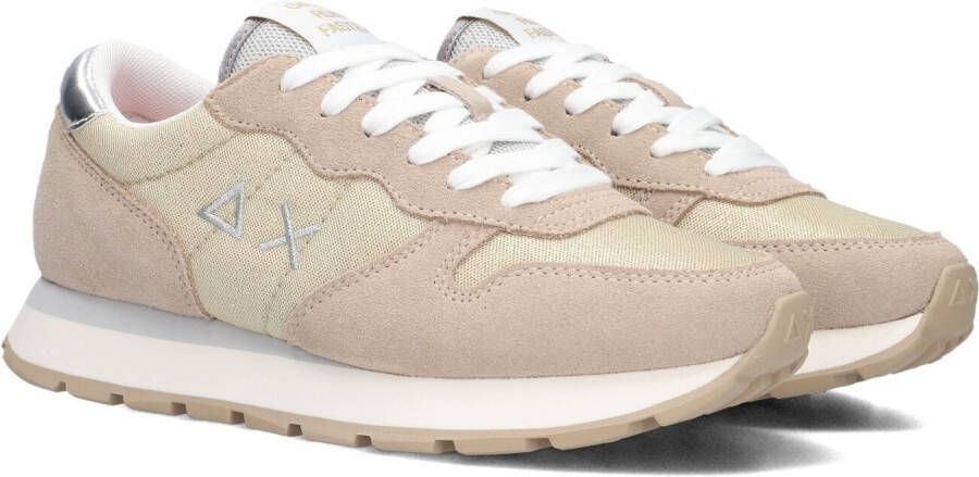 Sun68 Beige en Goud Glitter Sneakers Beige Dames