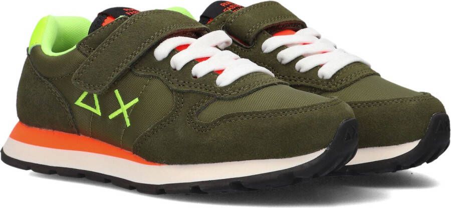 Sun68 Boys Tom Fluo Lage sneakers Jongens Groen