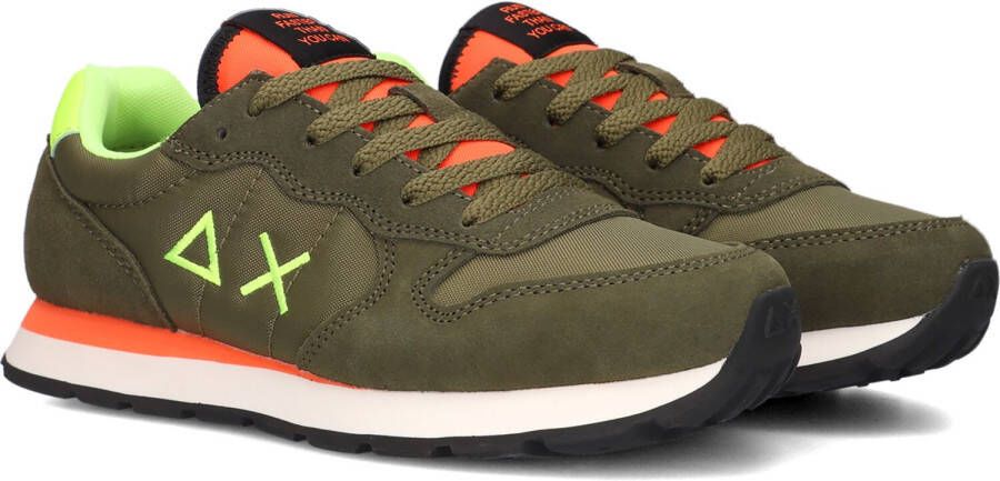 Sun68 Groene Lage Sneakers Boys Tom Fluo