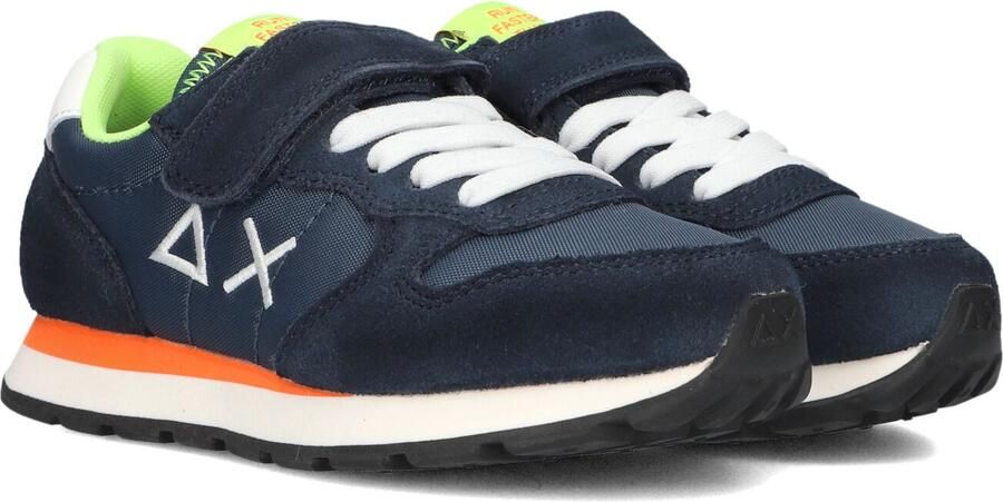 Sun68 Tom Fluo Sneakers Donkerblauw