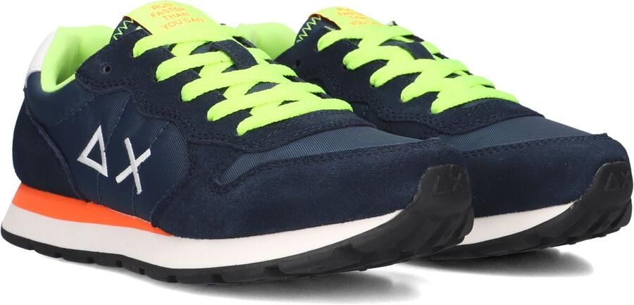 Sun 68 Jongens Sneaker Boy's Tom Fluo Teen Navy Blue BLAUW