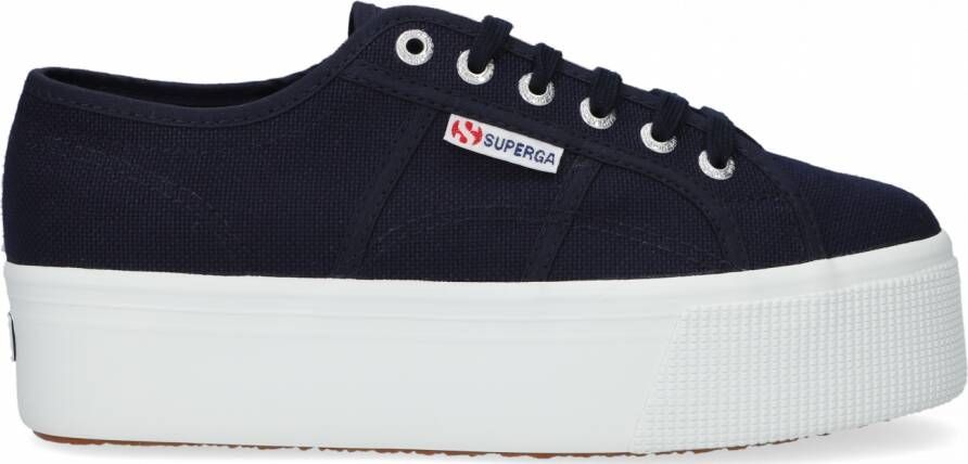 Superga 2790 Cotw Line Up And Down Lage sneakers Dames Blauw