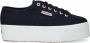 Superga 2790 Cotw Line Up And Down Lage sneakers Dames Blauw - Thumbnail 1