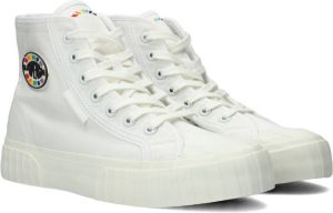 Superga 2696 Strip Multic Logo Hoge sneakers Dames Wit