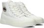 Superga 2696 Strip Multic Logo Hoge sneakers Dames Wit - Thumbnail 1