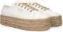 Superga 2790 Drill Denim Rope Lage sneakers Dames Beige - Thumbnail 1