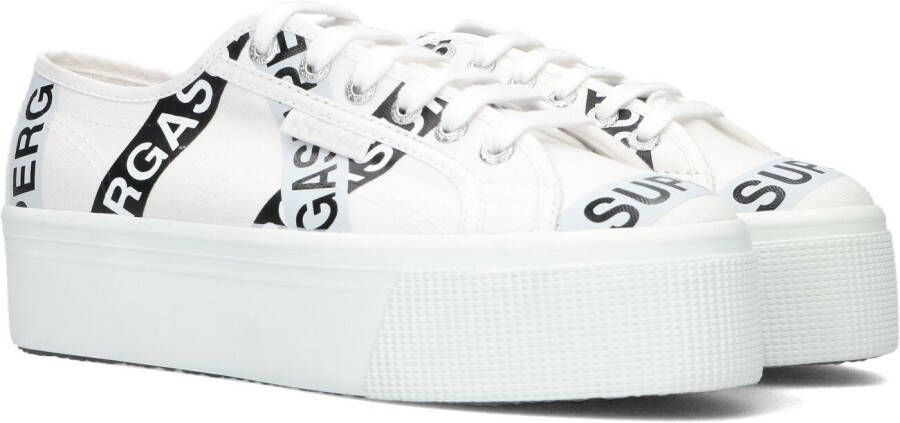 Superga Sneakers 2790 Witte Letters Streetwear Vrouwen