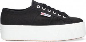Superga 2790 Cotw Line Up And Down Lage sneakers Dames Zwart