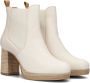 Tango | Nadine 4 c PRE ORDER bone white leather cheslea boot covered sole - Thumbnail 1