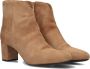 Tango Cila 502 Enkellaarsjes Enkelboots met rits Dames Cognac - Thumbnail 1