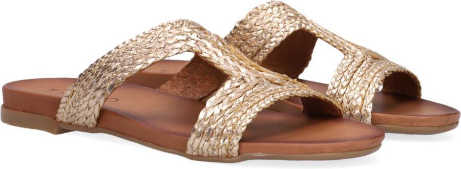 Vlechtwerk Mila 517 Slippers Dames Goud