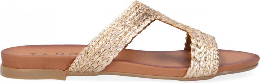 Tango Gouden Mila Slipper met H-Vormige Band Yellow Dames - Foto 2