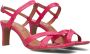 Tango | Ava 6 a bright pink cross sandal covered heel sole - Thumbnail 1