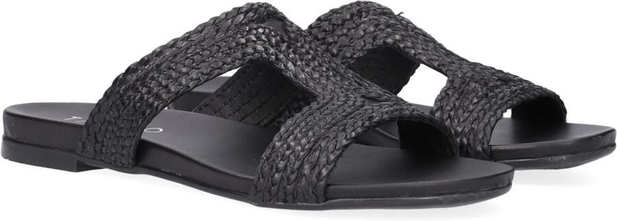 Vlechtwerk Mila 517 Slippers Dames Zwart