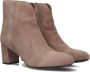 Tango Cila 502 Enkellaarsjes Enkelboots met rits Dames Taupe - Thumbnail 1