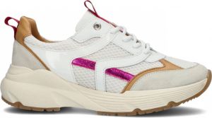 Tango | Kaylee 7 e white beige mesh sport sneaker white sole