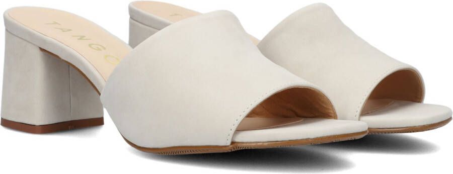 Tango | Brooklynn 1 g bone white nubuck mule covered heel sole