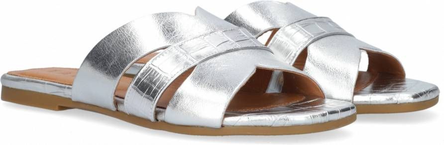 Tango | Madison 2-b x AC silver leahter slipper straps cognac sole