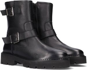 Tango | Bee bold 45 b black leather biker boot black sole